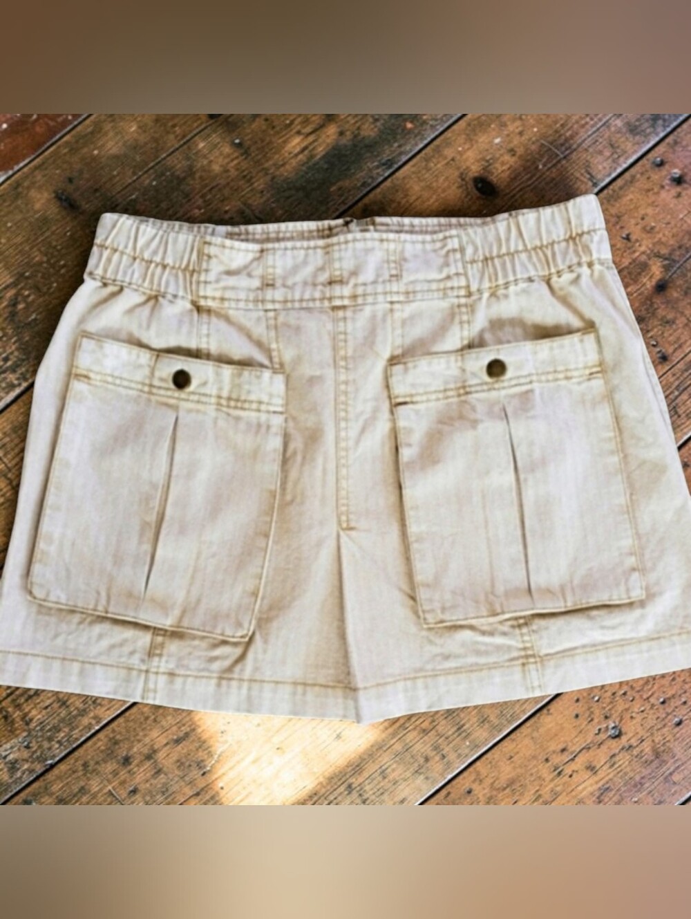 Free People West Coast Wash Denim Cargo Mini Skirt - Picture 1 of 13